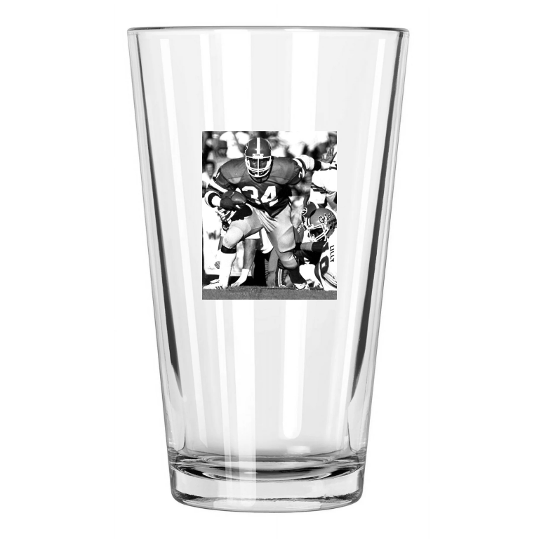 1982 Georgia Bulldogs Herschel Walker Heisman Trophy Winner Pint Beer Glass
