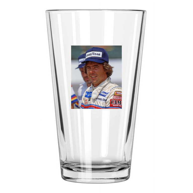 1982 Indy Racecar Driver Rick Mears Indianapolis 500 Pint Beer Drinking Glass