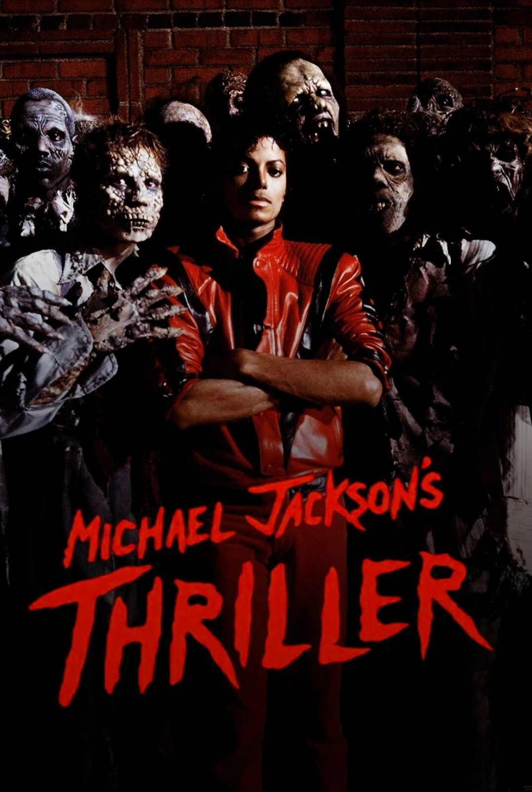 1982 Michael Jackson Thriller Poster Print King Of Pop Vincent Price