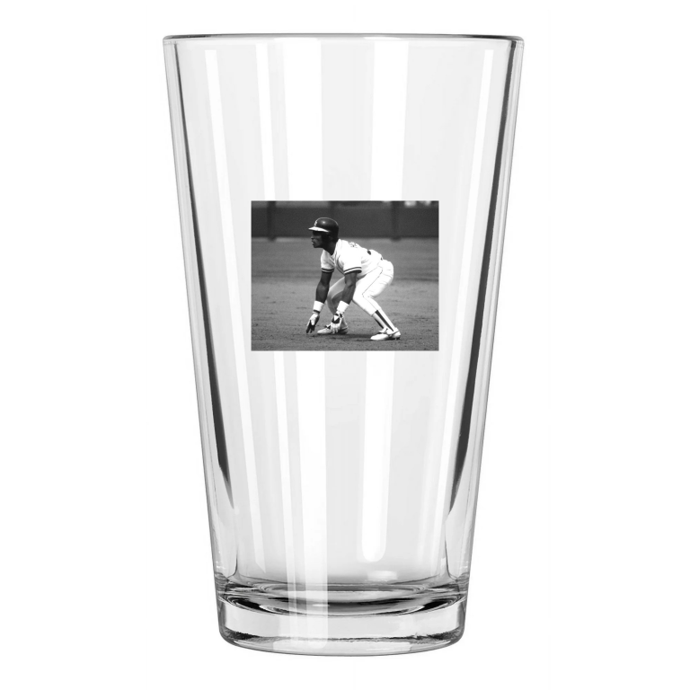 1982 Oakland Athletics As Rickey Henderson Baseball 1 Pint Beer Drinking Glass