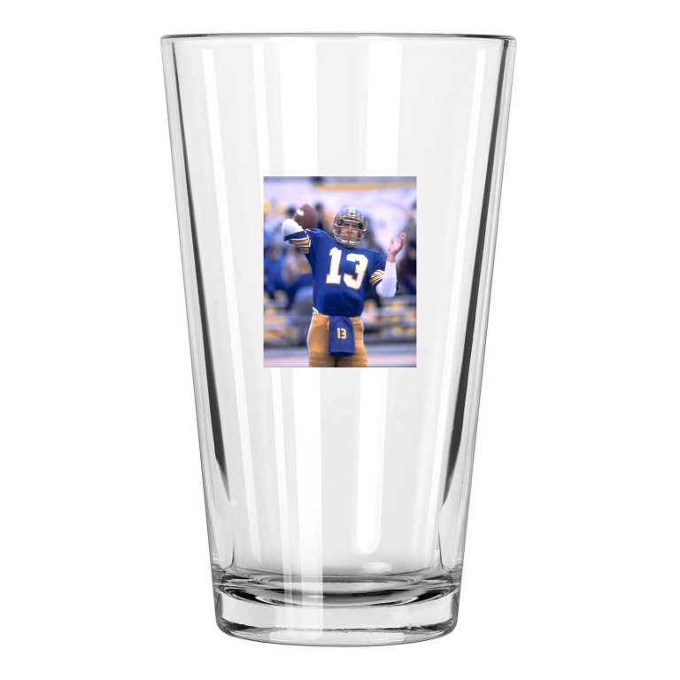 1982 Pittsburgh Panthers Dan Marino Photo College 1 Pint Beer Drinking Glass