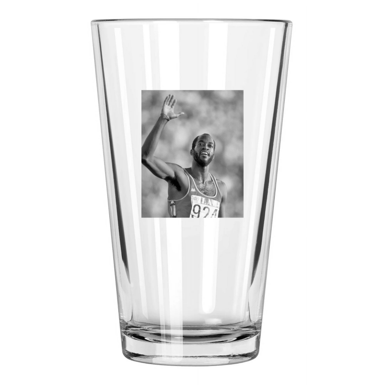 1984 Summer Olympics Edwin Moses Los Angeles Usa 2 Pint Beer Drinking Glass