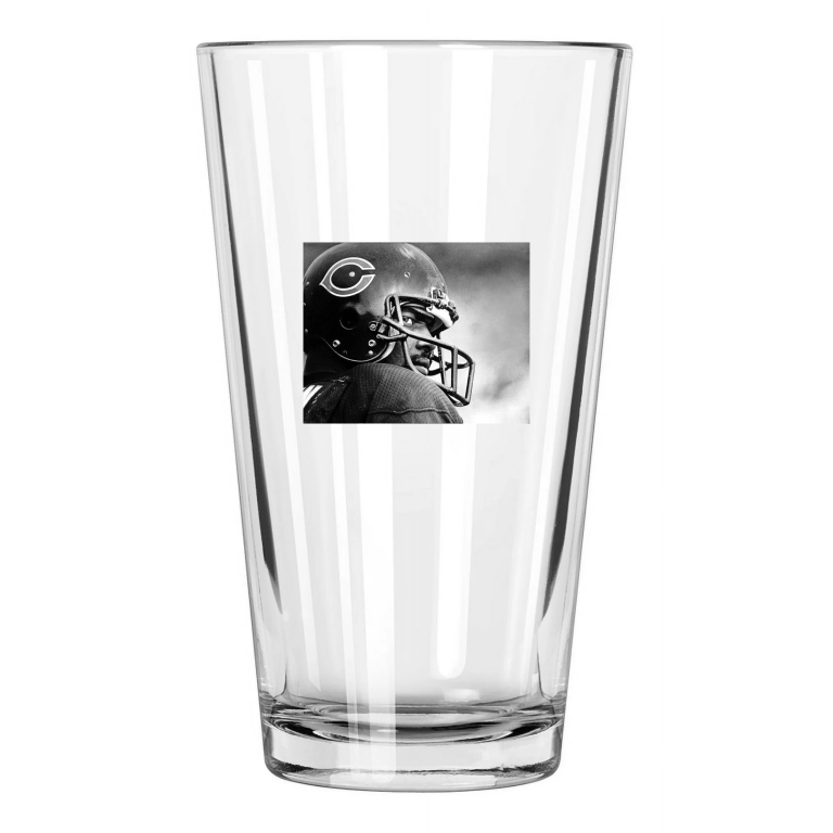 1985 Chicago Bears Walter Payton Photo Nfl Football Pint Beer Drinking Glass