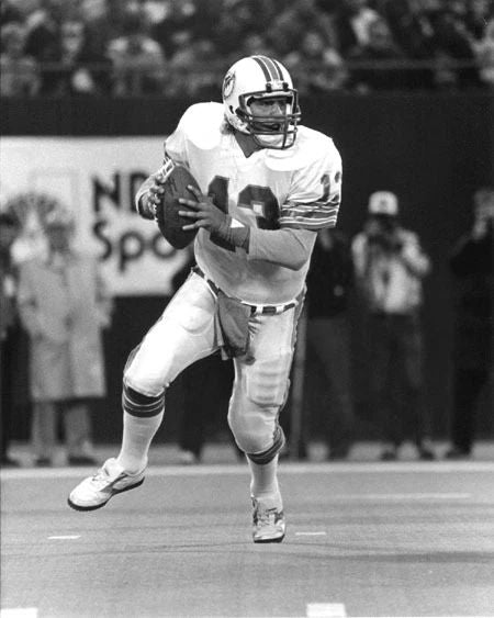 1985 Miami Dolphins Dan Marino Glossy Photo Nfl Football Print Poster