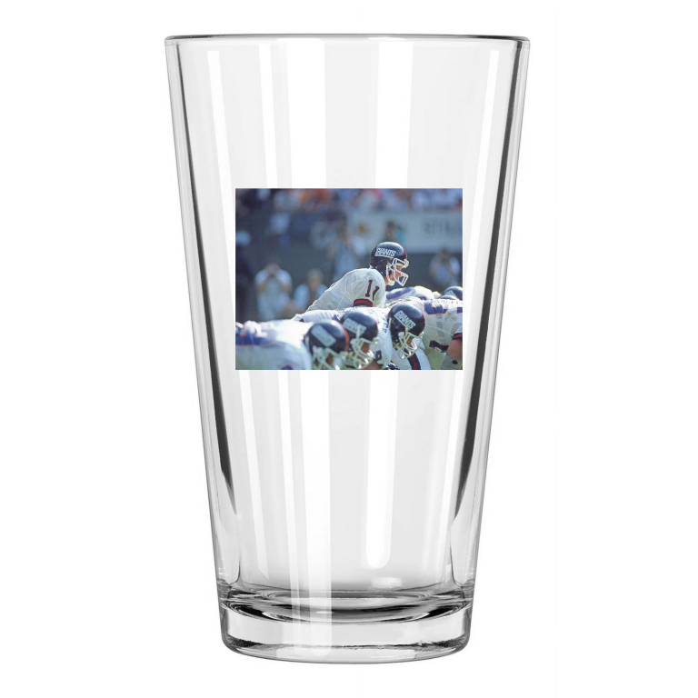 1985 New York Giants Phil Simms Photo Football Pint Beer Drinking Glass