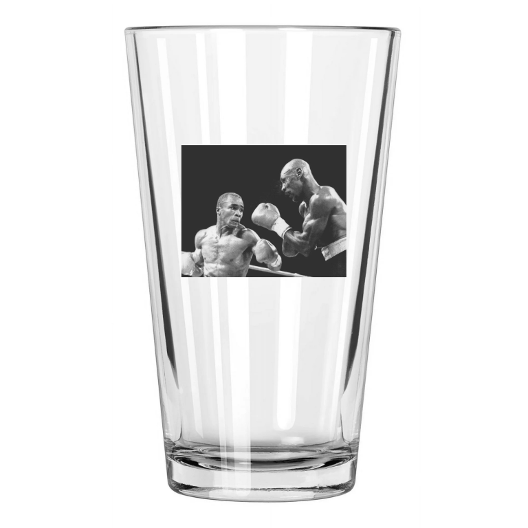 1987 Sugar Ray Leonard Vs Marvelous Marvin Hagler 1 Pint Beer Drinking Glass