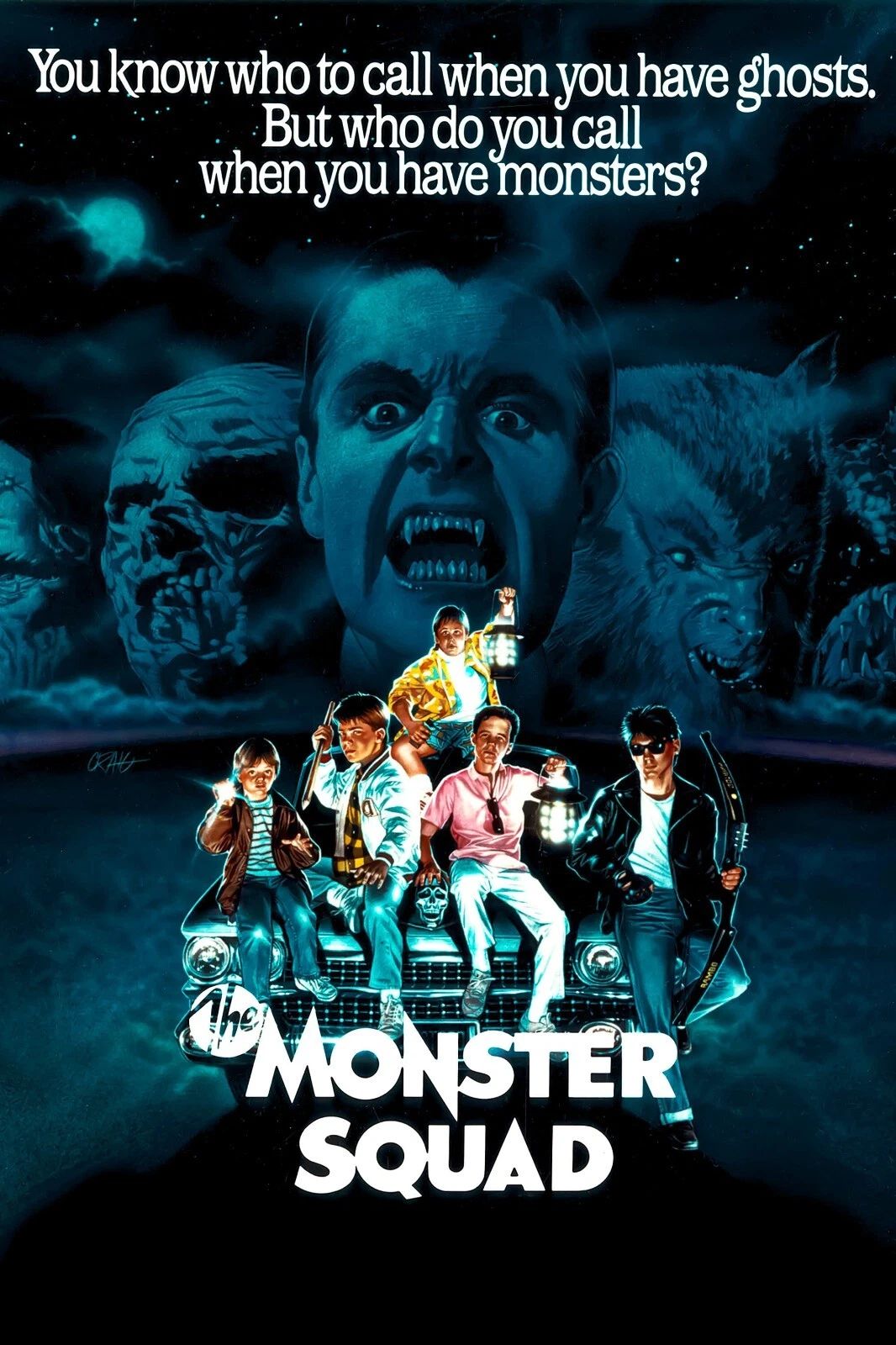 1987 The Monster Squad Movie Poster Print Count Dracula Frankenstein