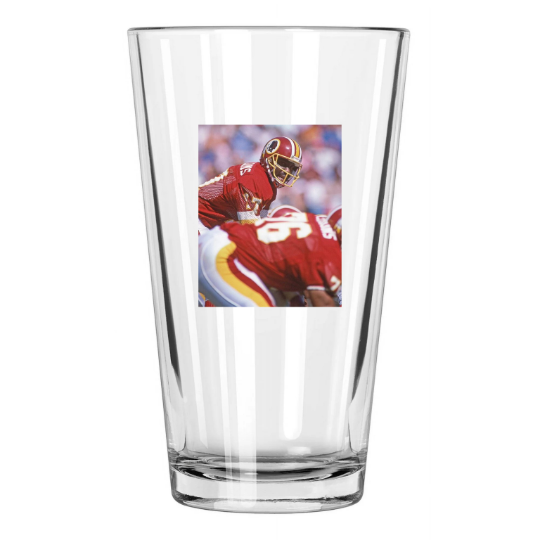 1987 Washington Redskins Doug Williams Photo Football Pint Beer Drinking Glass