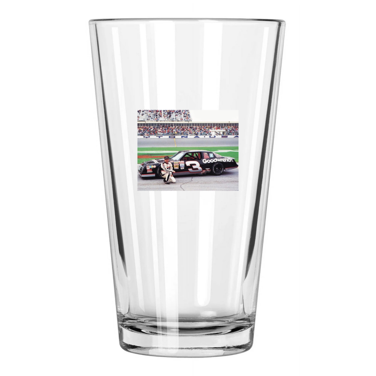 1988 Famous Driver Dale Earnhardt Goodwrench Chevrolet Pint Beer Drinking Glass