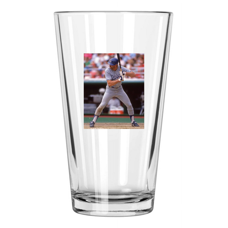 1988 La Los Angeles Dodgers Kirk Gibson Photo Baseball Pint Beer Drinking Glass