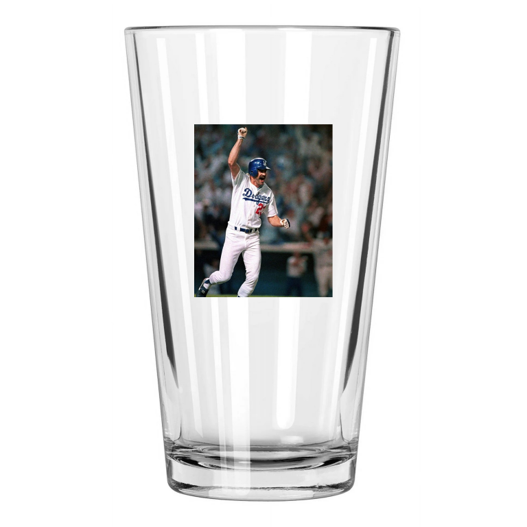 1988 Los Angeles Dodgers Kirk Gibson World Series Home Run Pint Beer Glass