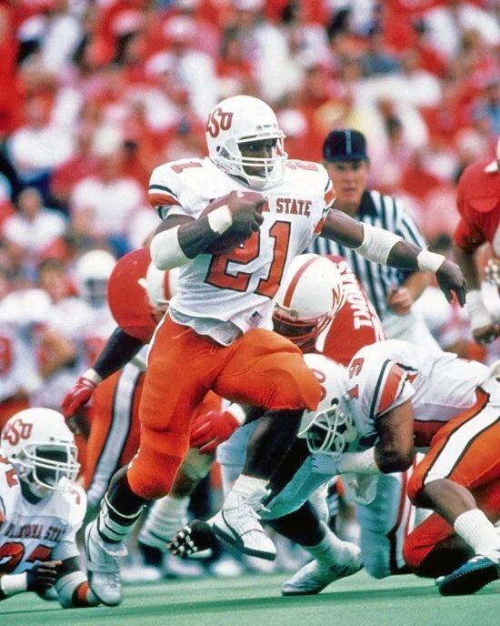 1988 Oklahoma State Barry Sanders Glossy Photo College Football Print