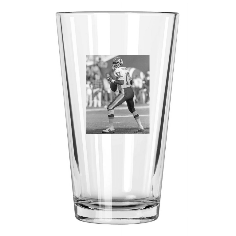 1988 Washington Redskins Doug Williams Photo Football Pint Beer Drinking Glass
