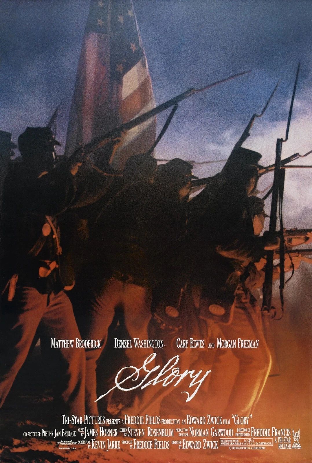 1989 Glory Movie Matthew Broderick Denzel Washington Civil War 300 PCS Jigsaw