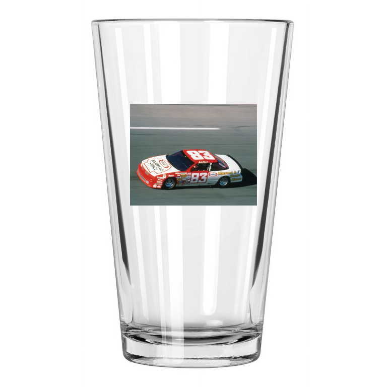 1989 Kraft Oldsmobile Lake Speed Photo Daytona 500 Pint Beer Drinking Glass