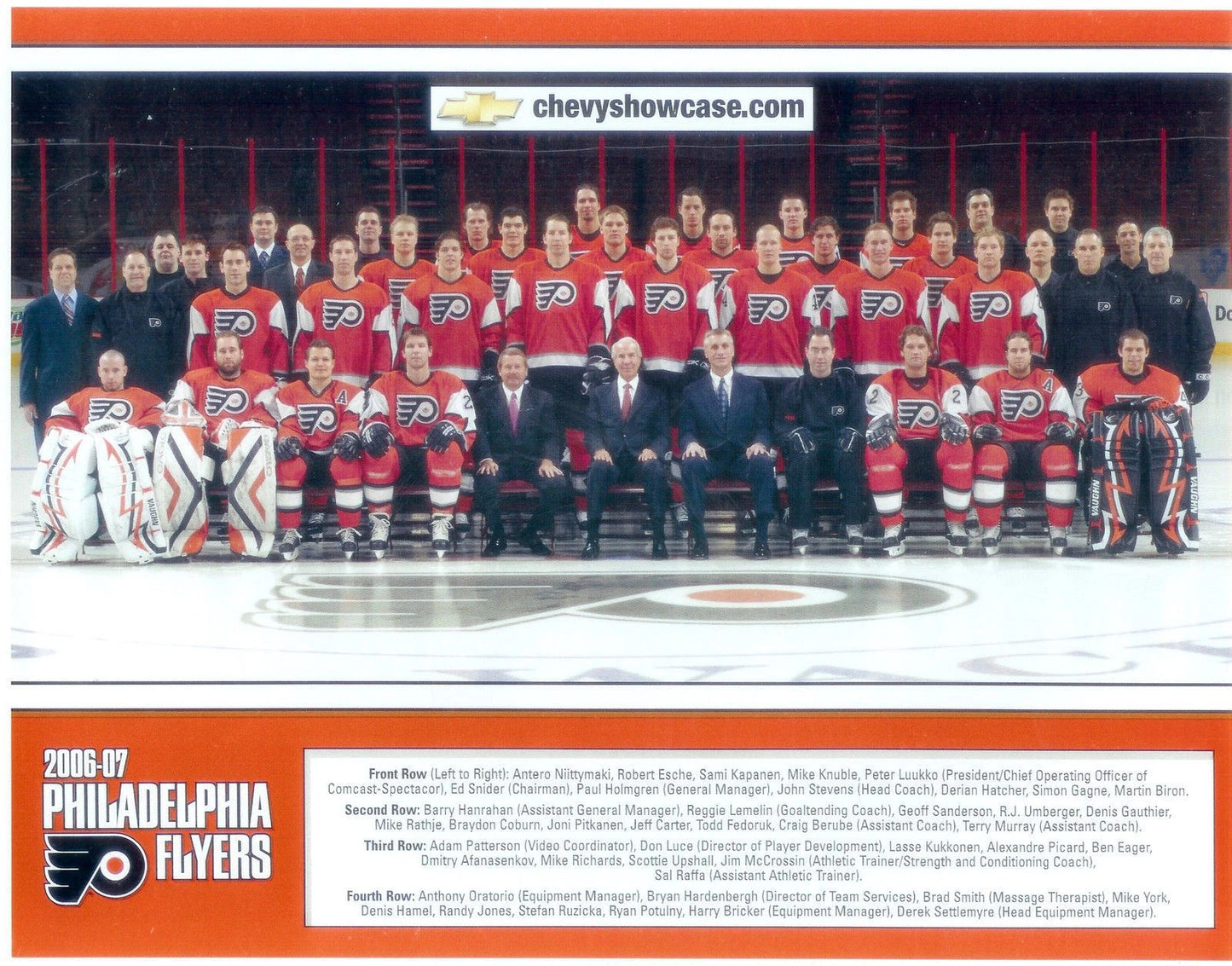 07 Philadelphia Flyers Photo Hockey Nhl Picture