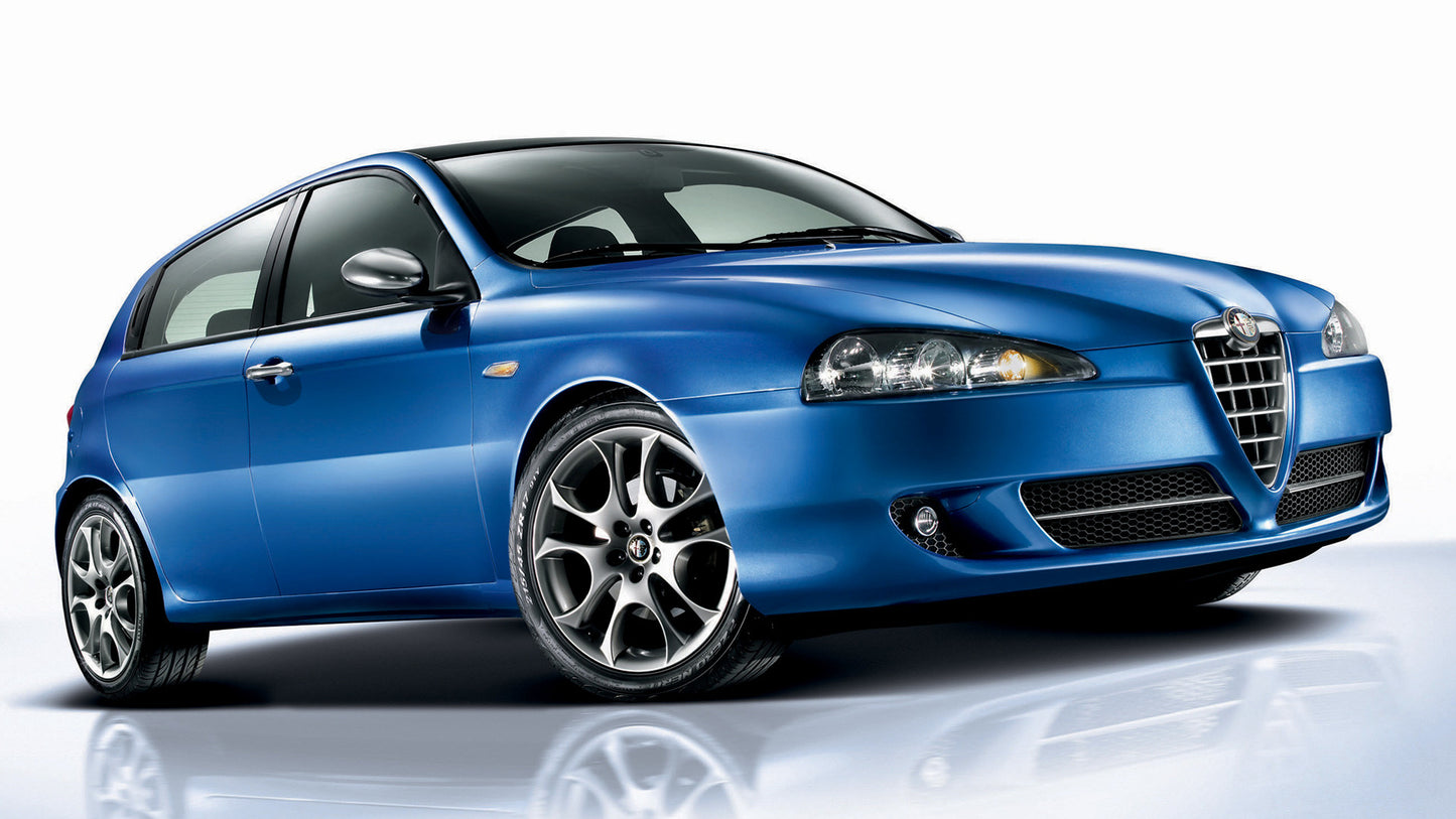 Alfa Romeo Black Line Door Hd Art Print Poster