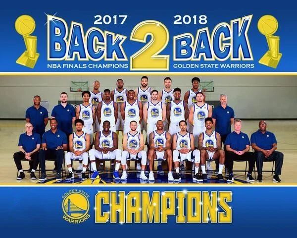 18 Golden State Warriors Team Photo Picture Basketball Nba Champions