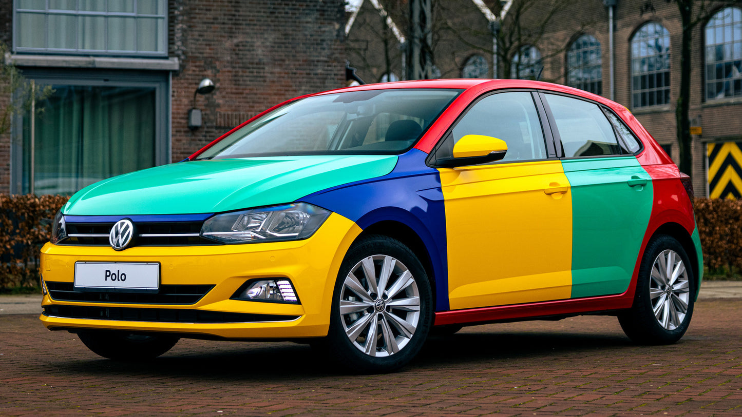 Volkswagen Polo Harlekin Door Hd Art Print Poster