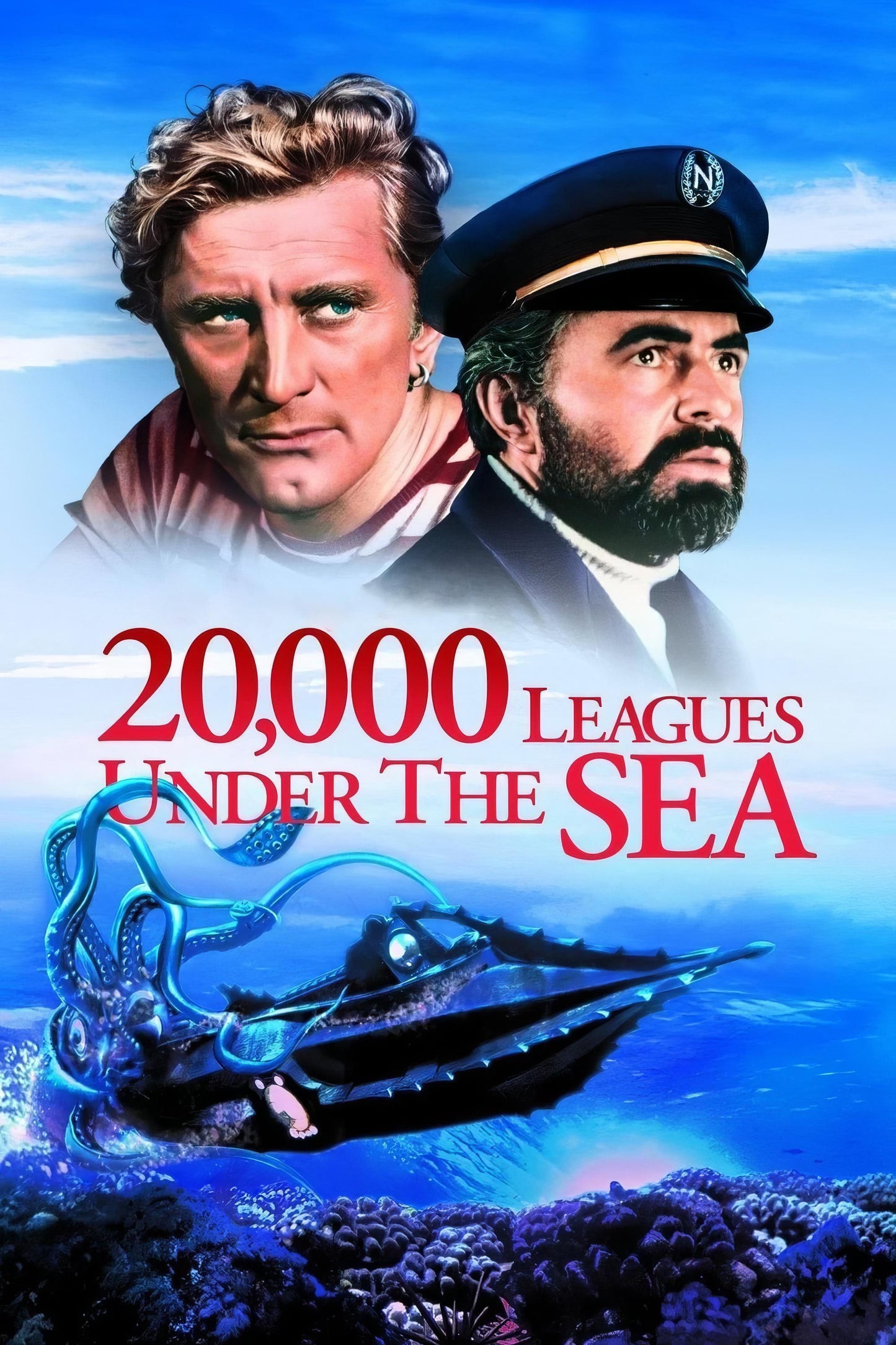 20,000 Leagues Under The Sea (1954) Movie Poster