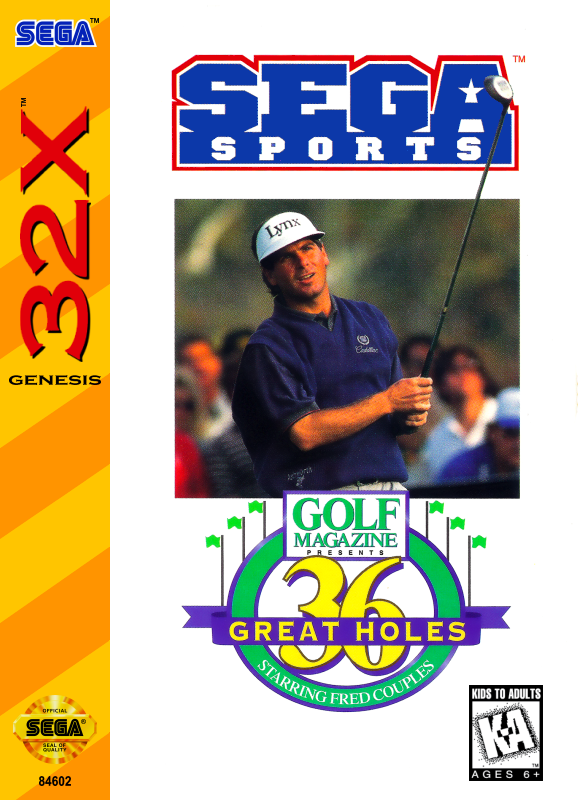 36 Great Holes Starring Fred Couples Sega 32X Print Poster