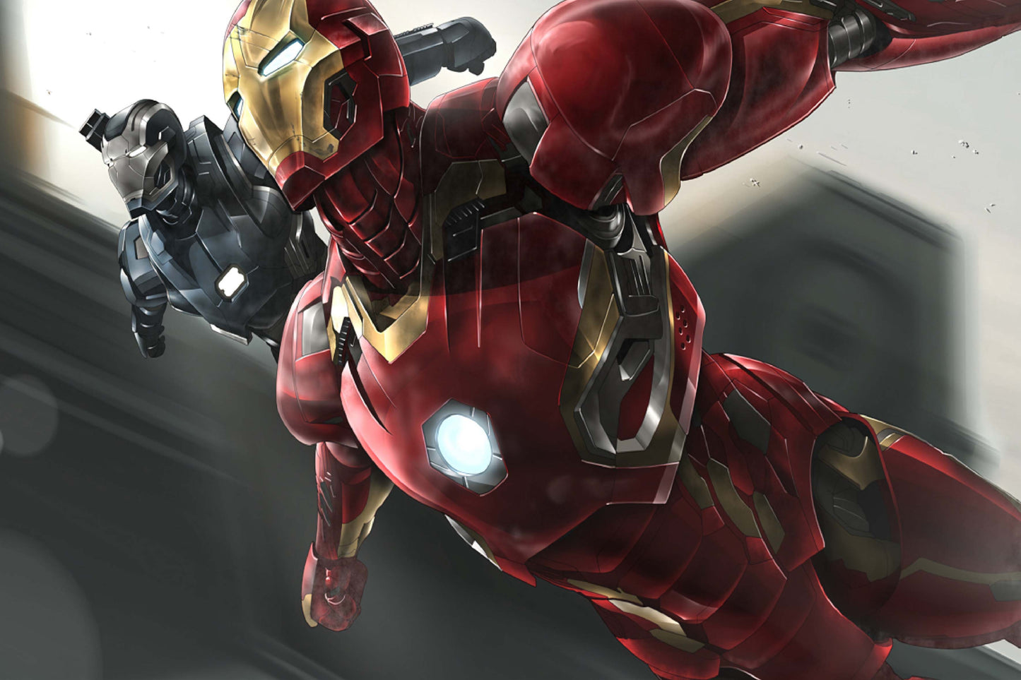 Iron Man And War Machine Comic Book Poster Print Wall Art