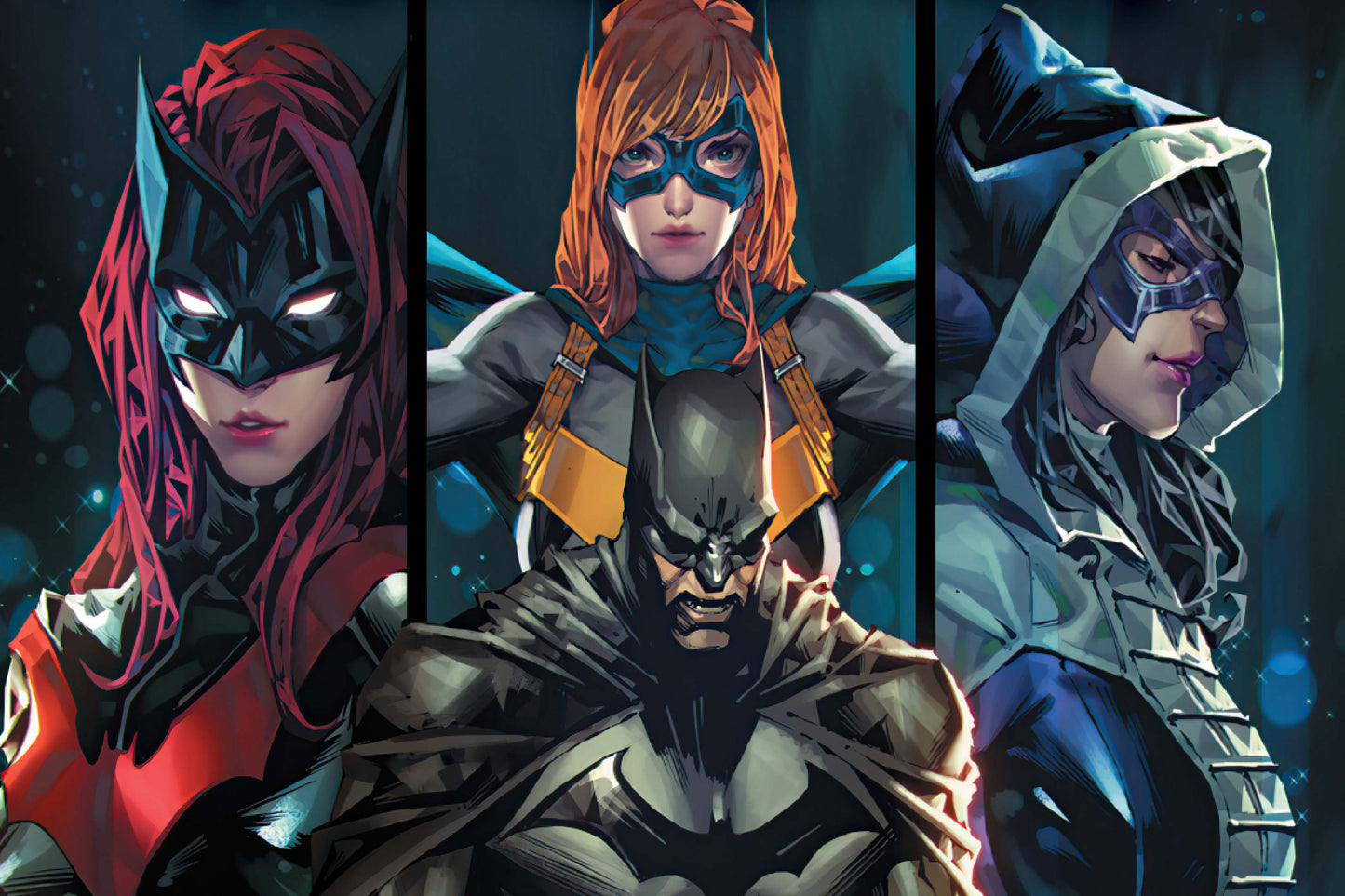 Batman Bat Family Huntress Batgirl Batwoman Comic Book Poster Print Wall Art