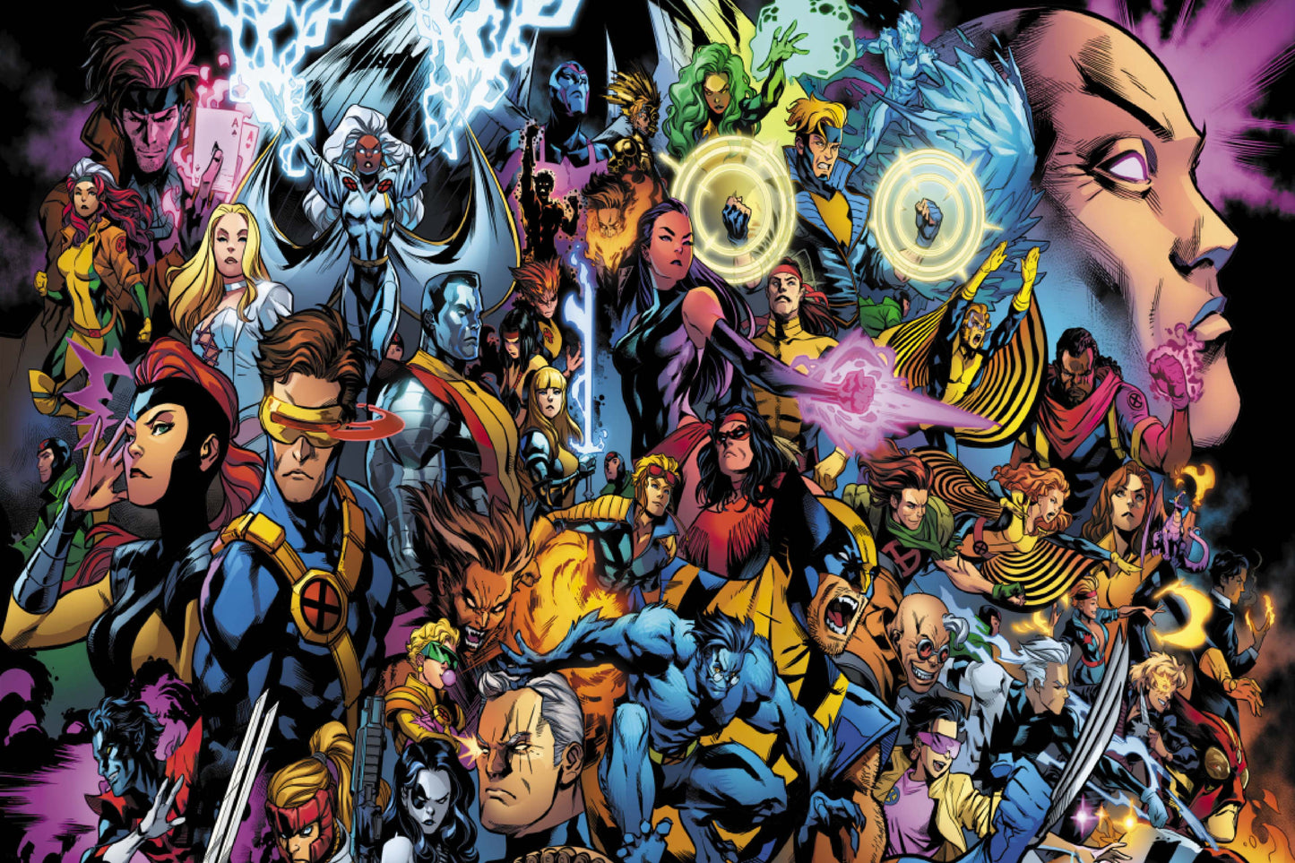 X Men Superhero Members Comic Book Poster Print Wall Art