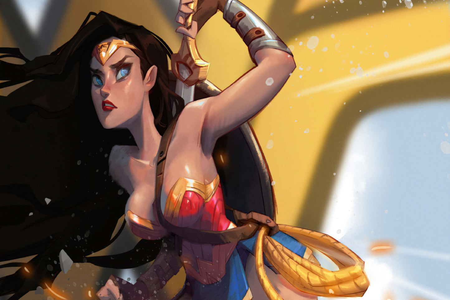 Wonder Woman Dc Superhero Art Comic Book Poster Print Wall Art