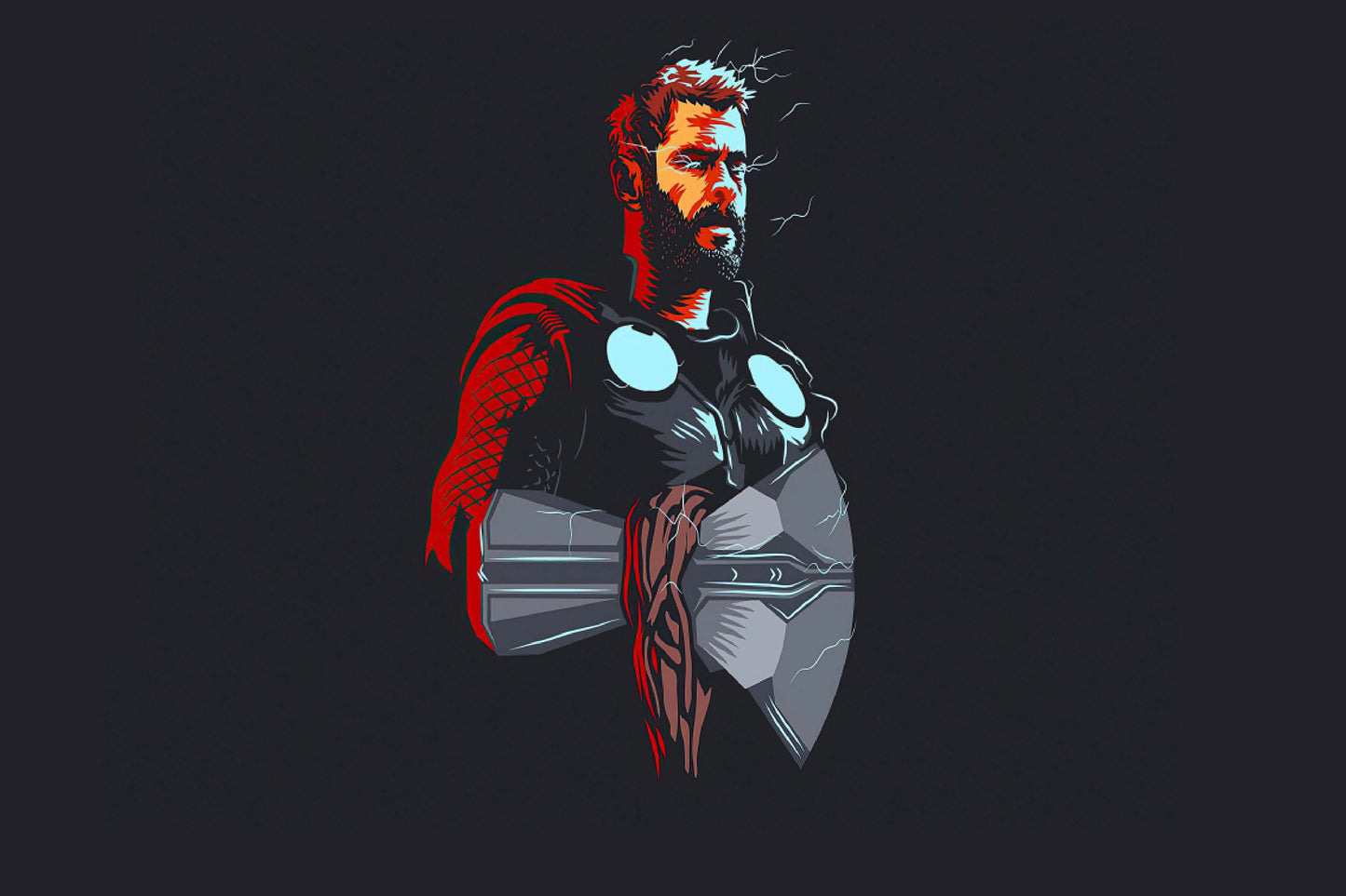 Thor Stormbreaker Axe Minimalist Comic Book Poster Print Wall Art