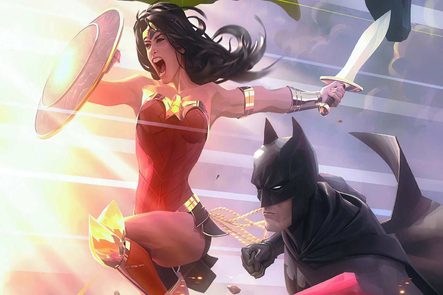 Wonder Woman Batman Justice League Comic Book Poster Print Wall Art