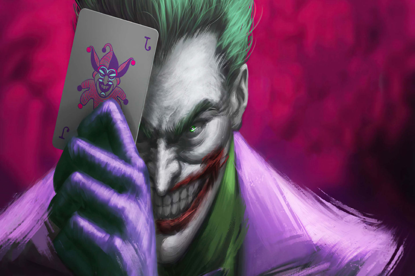 Joker Card Dc Comics Art Comic Book Poster Print Wall Art