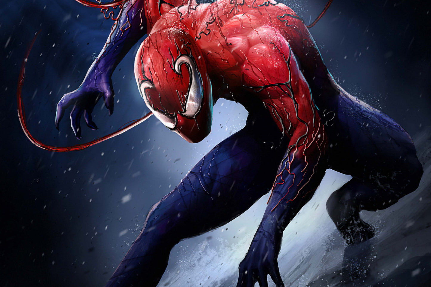 Spider Man Toxin Symbiote Comic Book Poster Print Wall Art