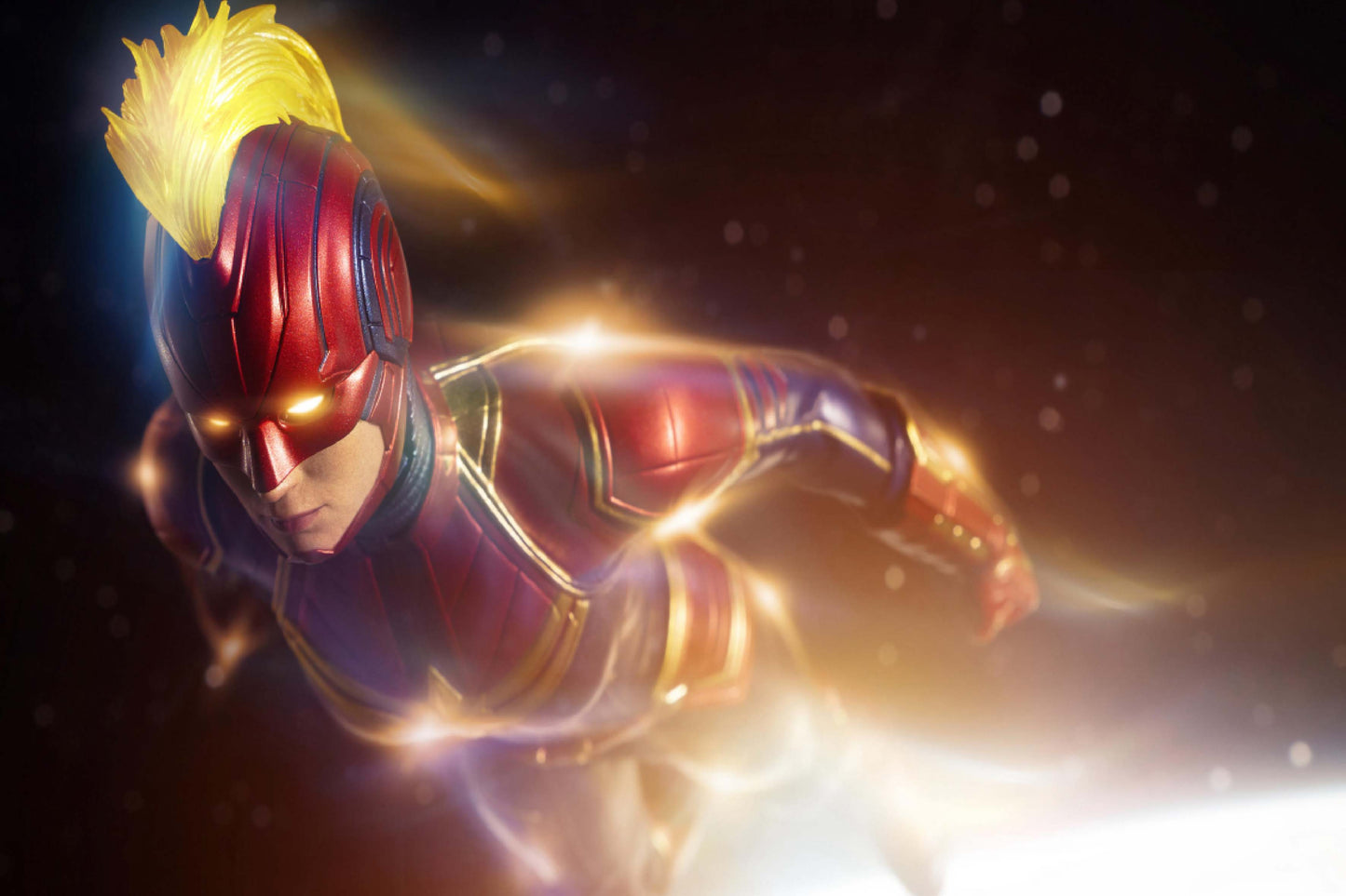 Captain Marvel Superhero Comic Book Poster Print Wall Art