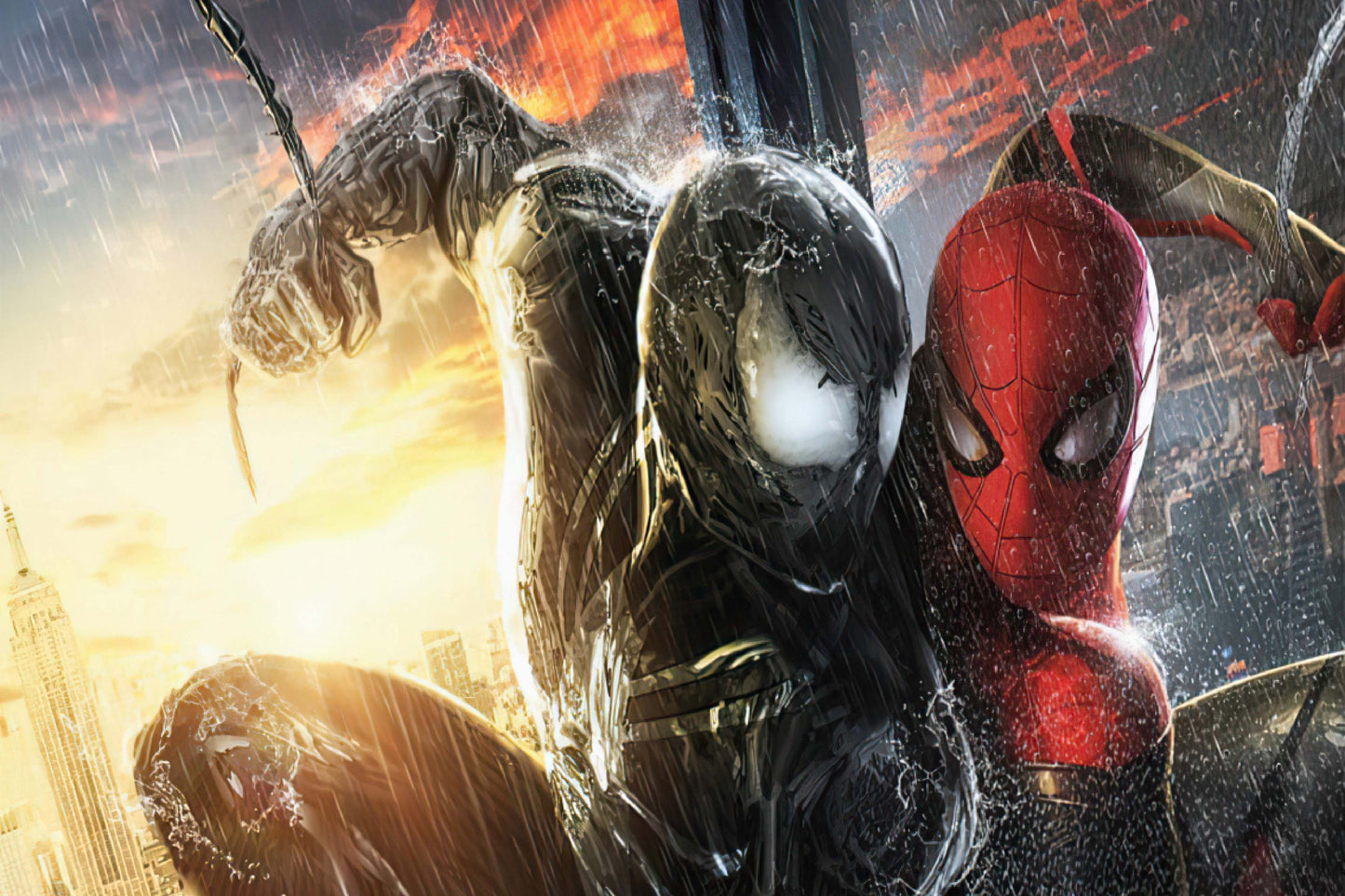 Spider Man Venom Symbiote Comic Book Poster Print Wall Art