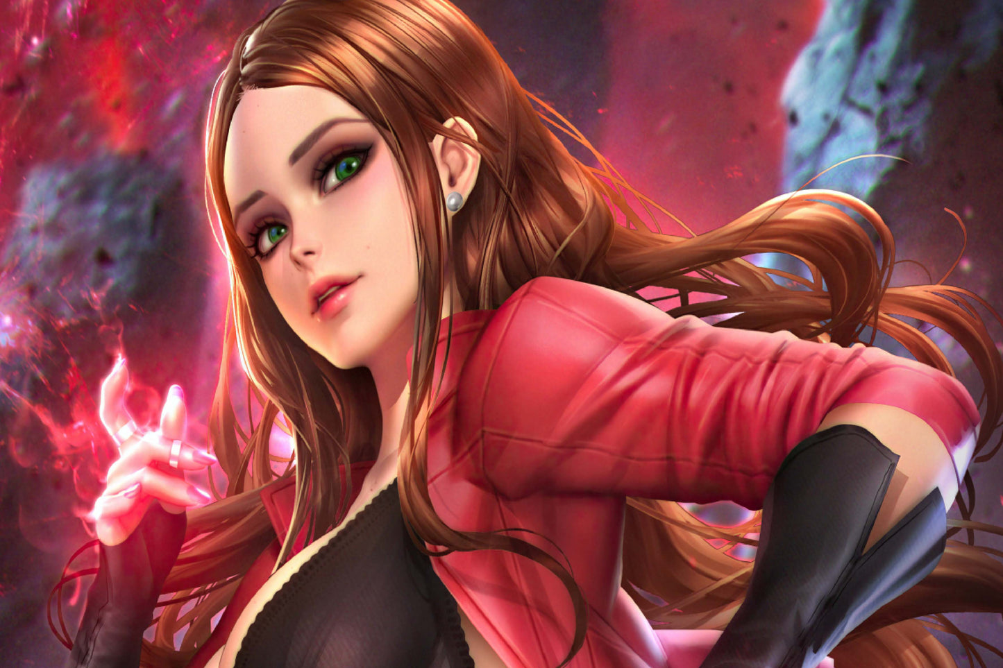 Scarlet Witch Wanda Maximoff Comic Book Poster Print Wall Art