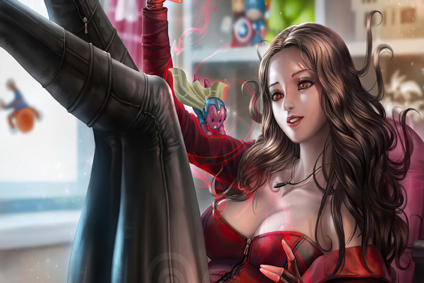 Scarlet Witch Comics Art Comic Book Poster Print Wall Art