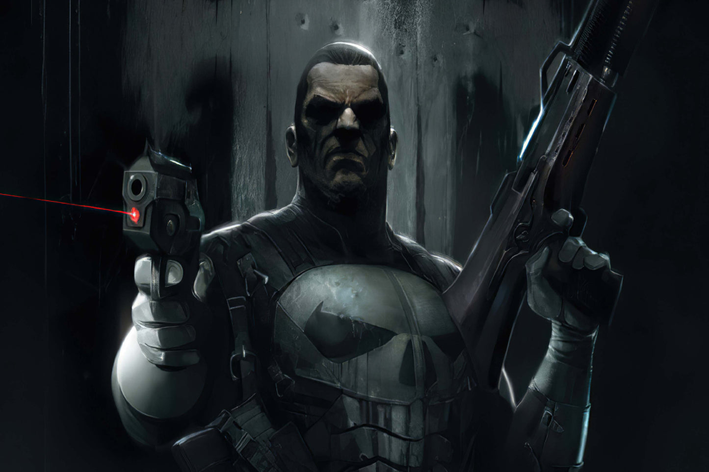 Punisher Guns Marvel Anti Hero Comic Book Poster Print Wall Art