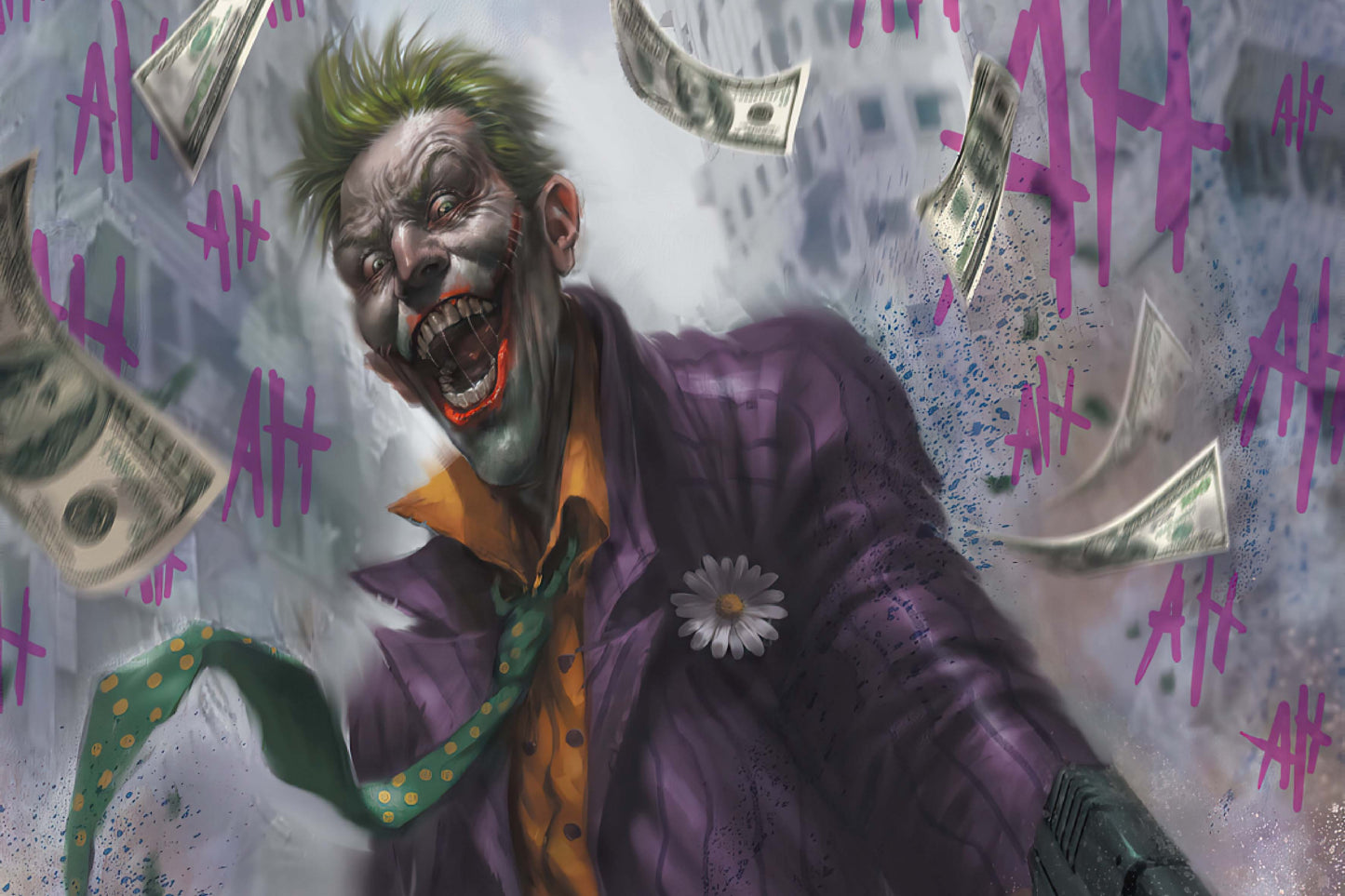 Joker Laughing Dc Supervillain Comic Book Poster Print Wall Art