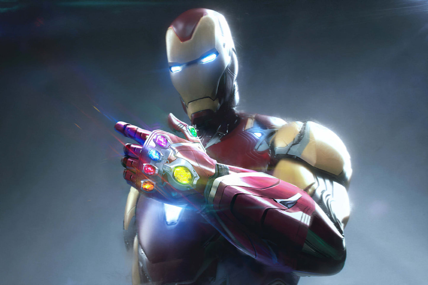 Iron Man Infinity Stones Marvel Superhero Comic Book Poster Print Wall Art