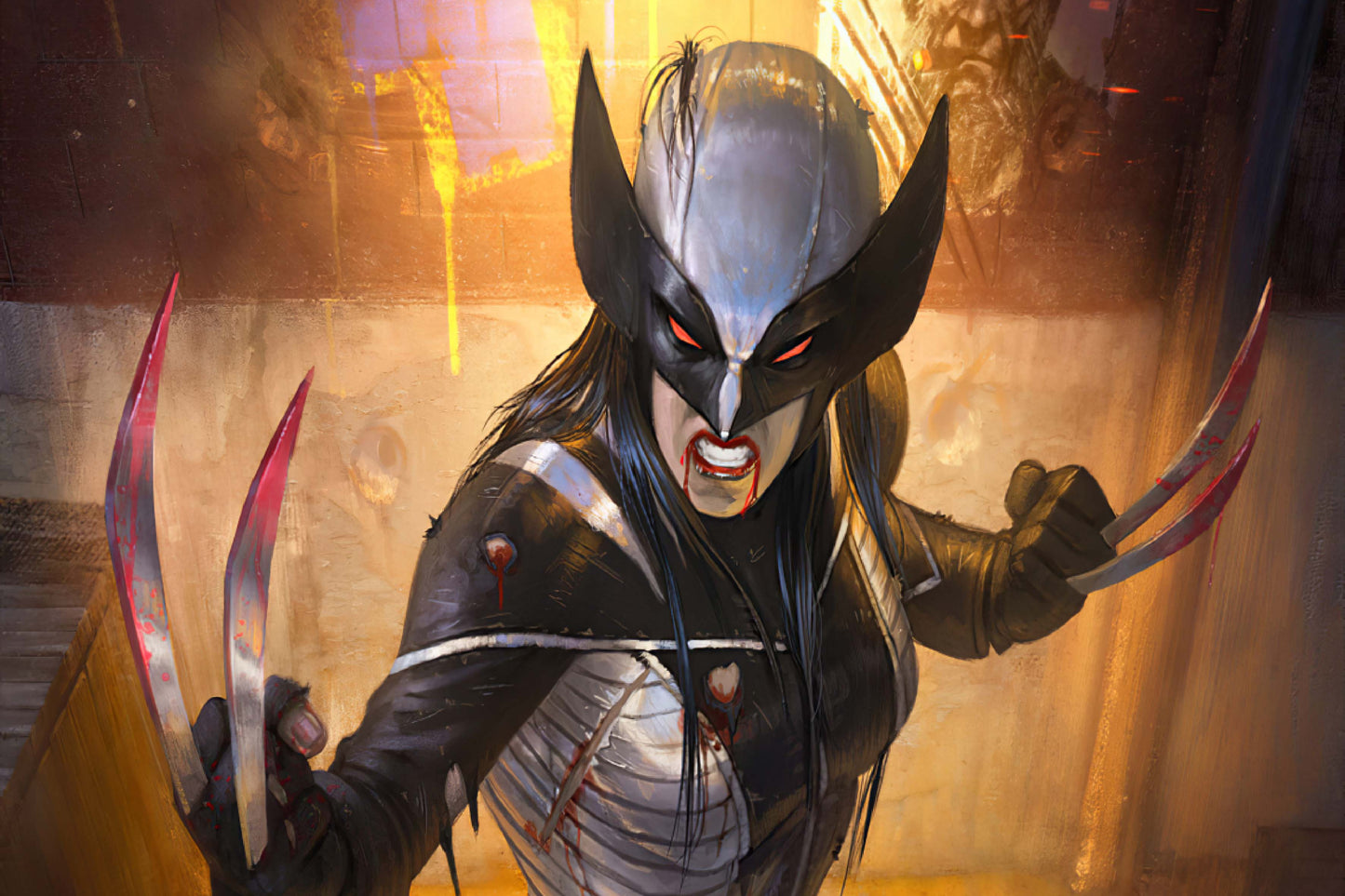 X 23 Claw Adamantium Metal Marvel Superhero Comic Book Poster Print Wall Art