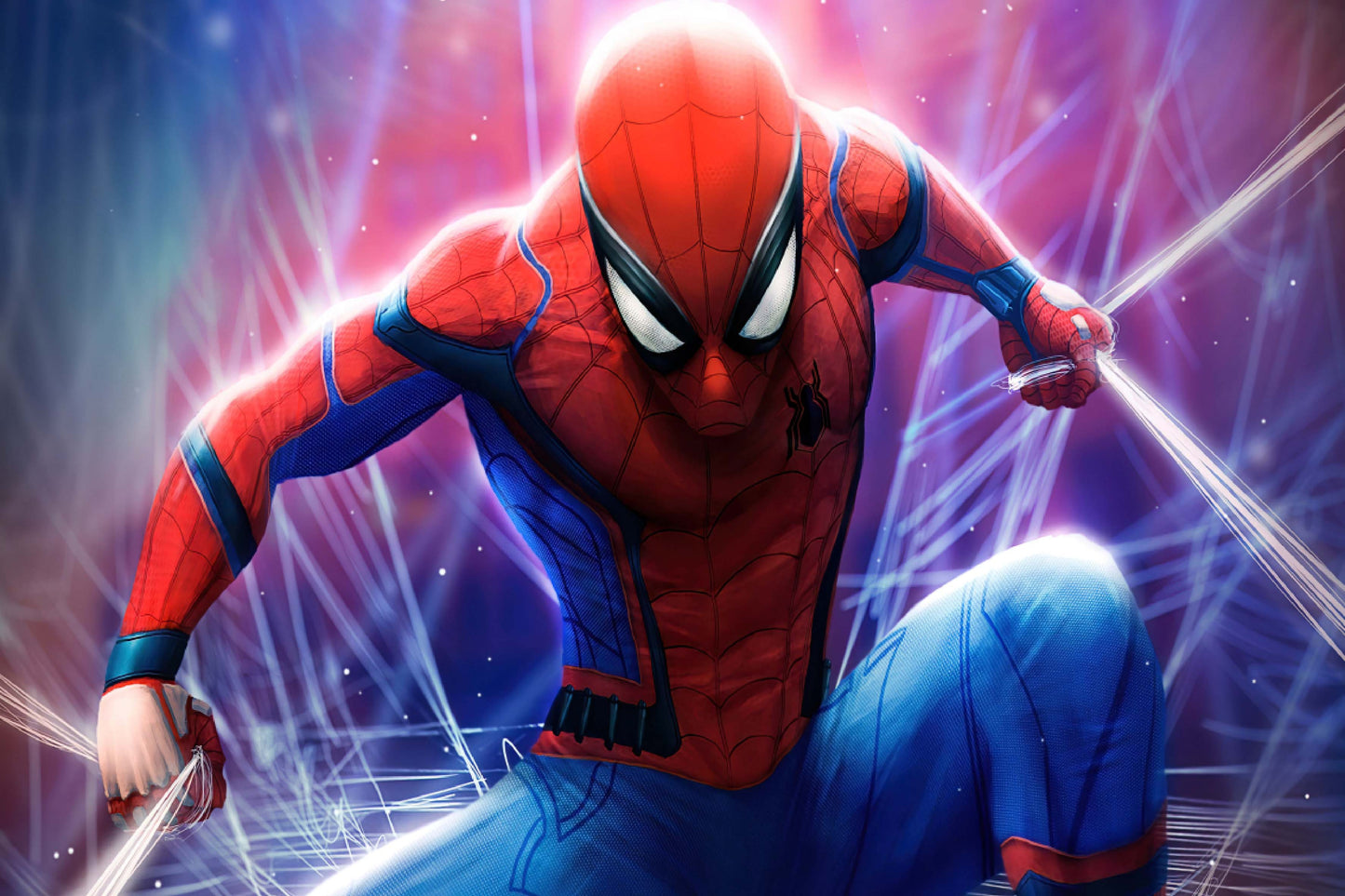 Spider Man Web Marvel Superhero Comic Book Poster Print Wall Art