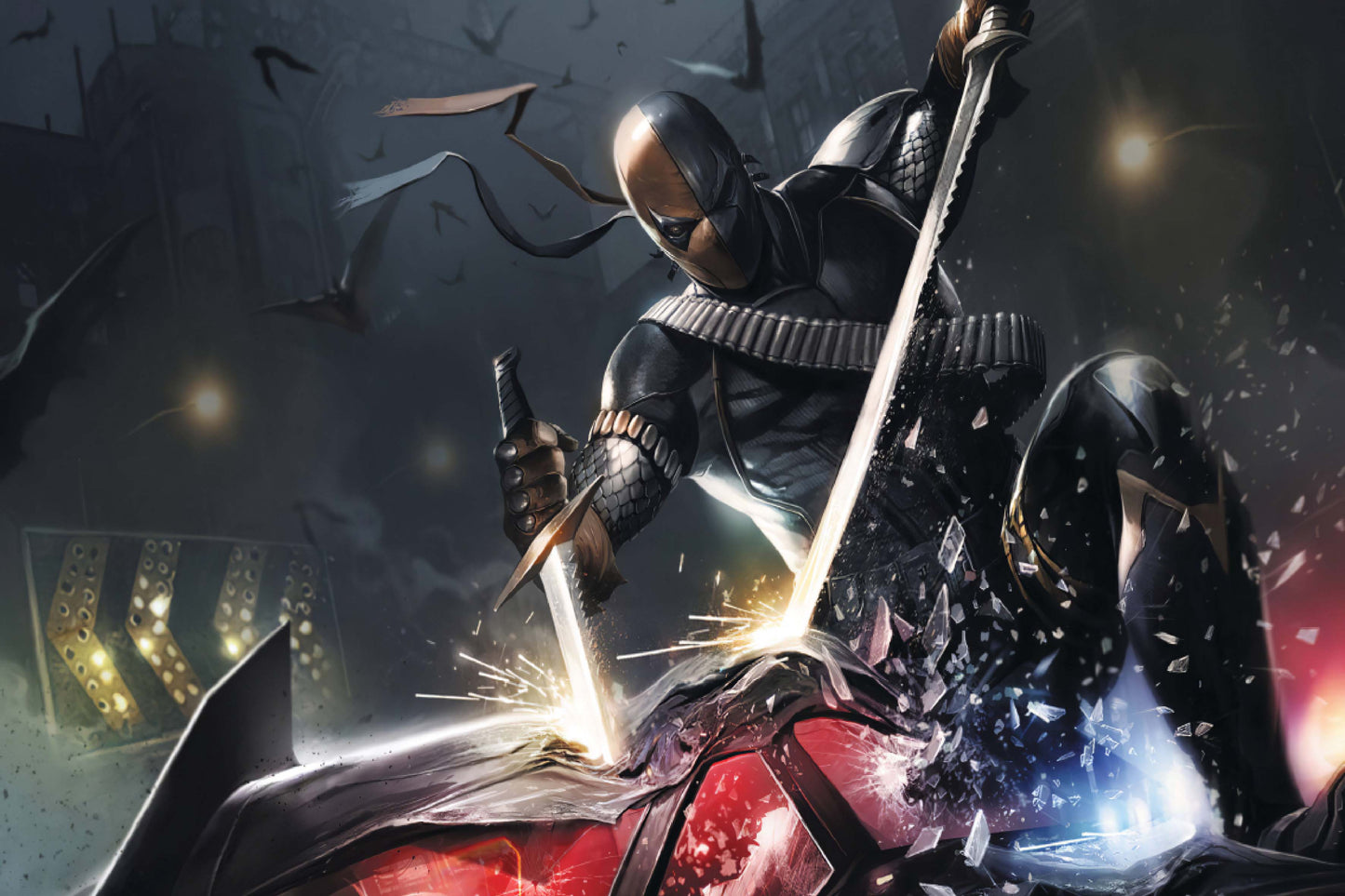 Deathstroke Sword Dc Supervillain Comic Book Poster Print Wall Art