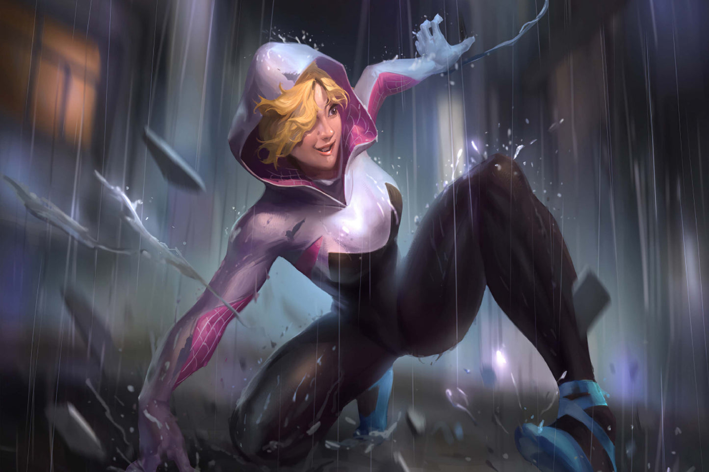 Spider Gwen Marvel Comics Art Comic Book Poster Print Wall Art