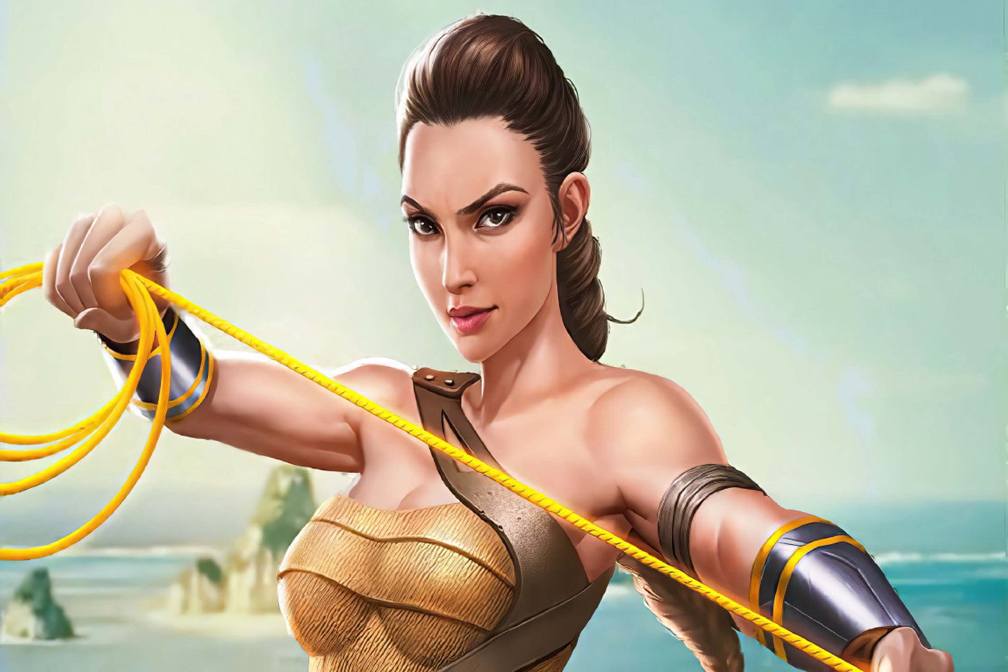 Wonder Woman Amazon Dc Art Comic Book Poster Print Wall Art