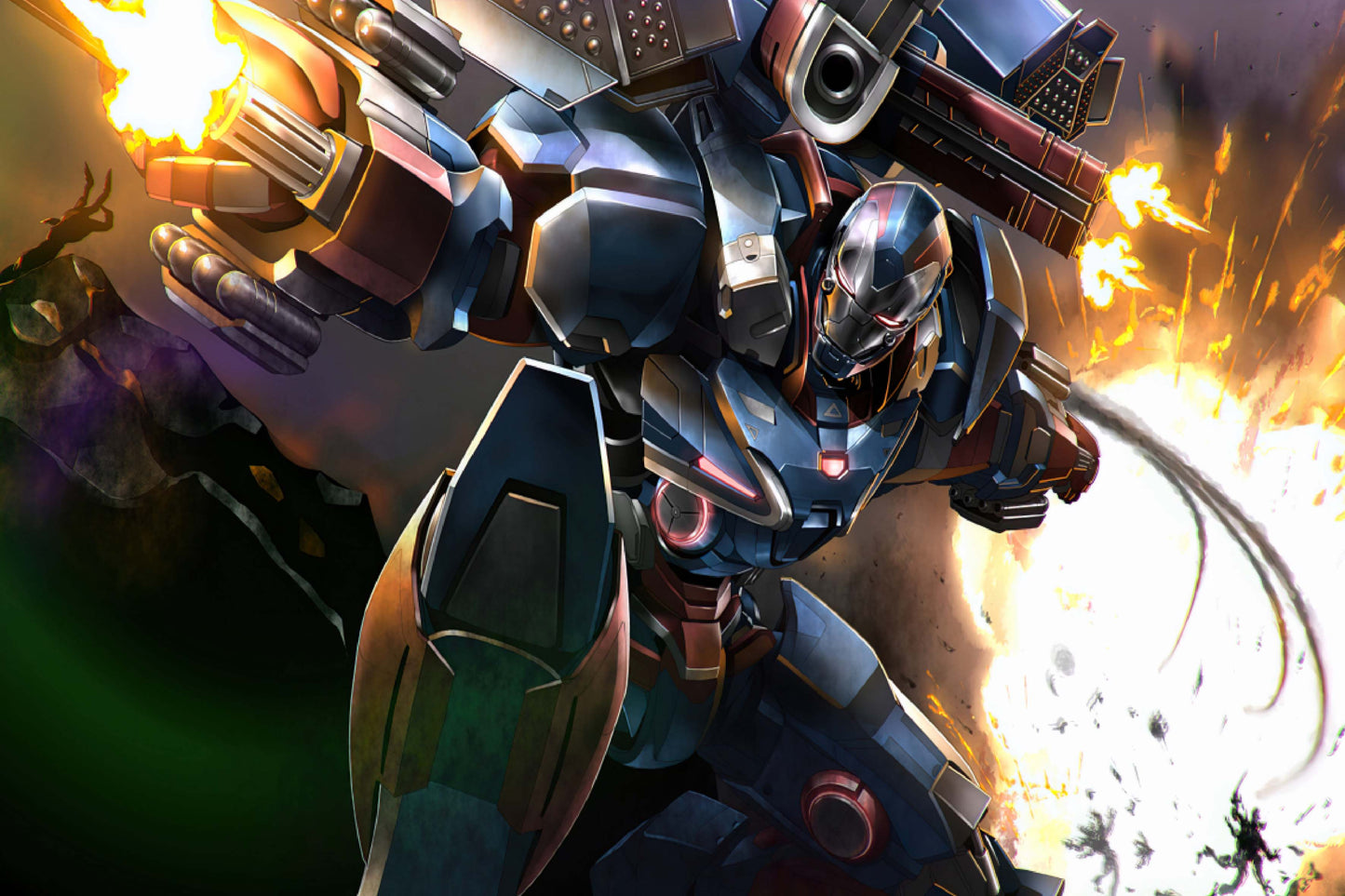War Machine Marvel Superhero Comic Book Poster Print Wall Art