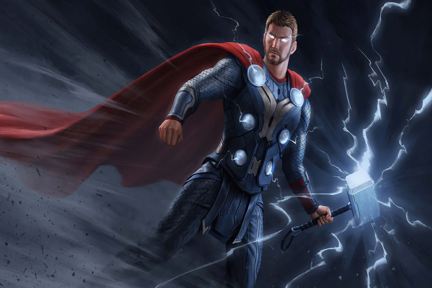 Thor Mjolnir Hammer Marvel Superhero Comic Book Poster Print Wall Art