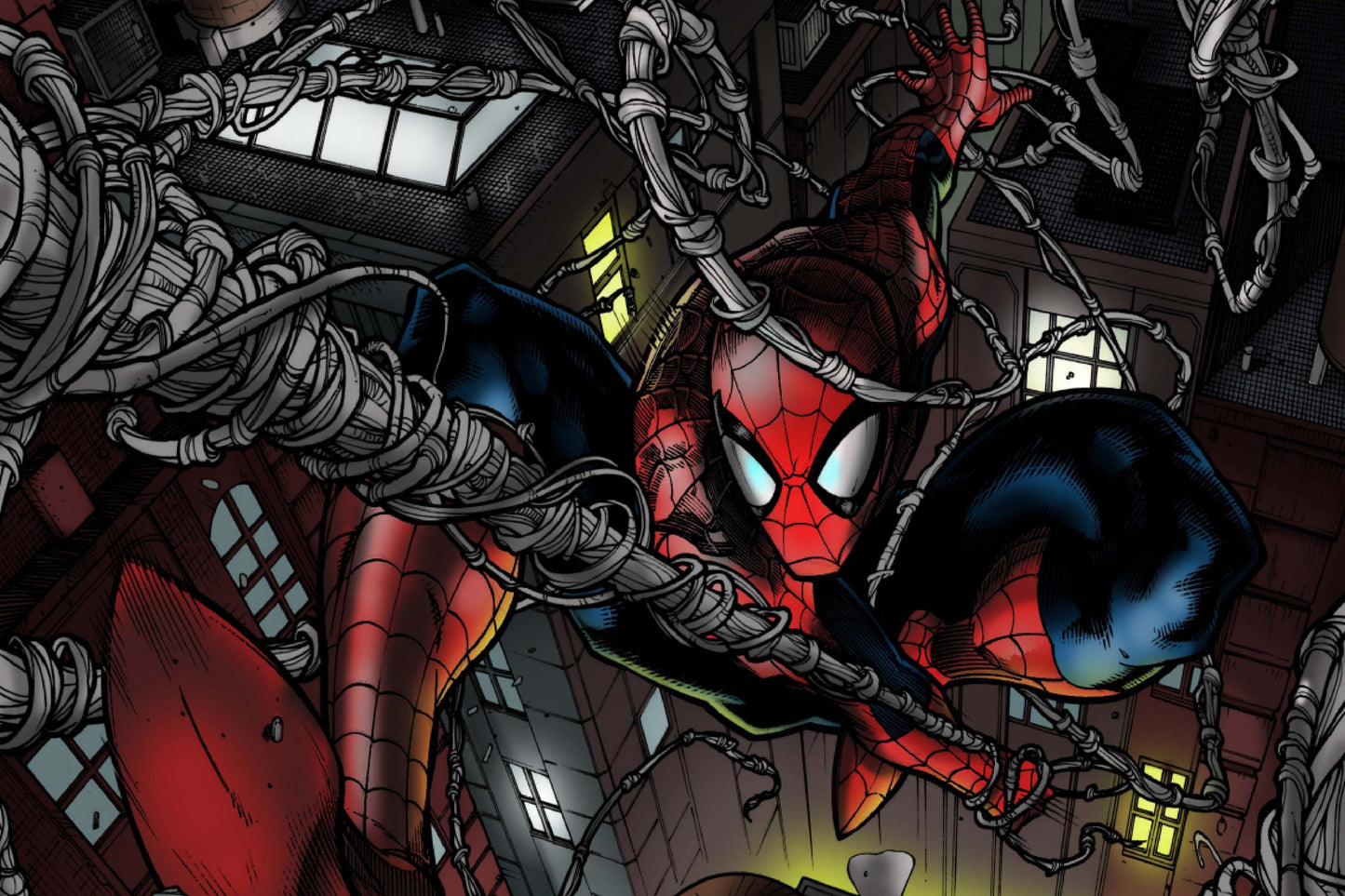 Spider Man Spider Web Marvel Superhero Comic Book Poster Print Wall Art