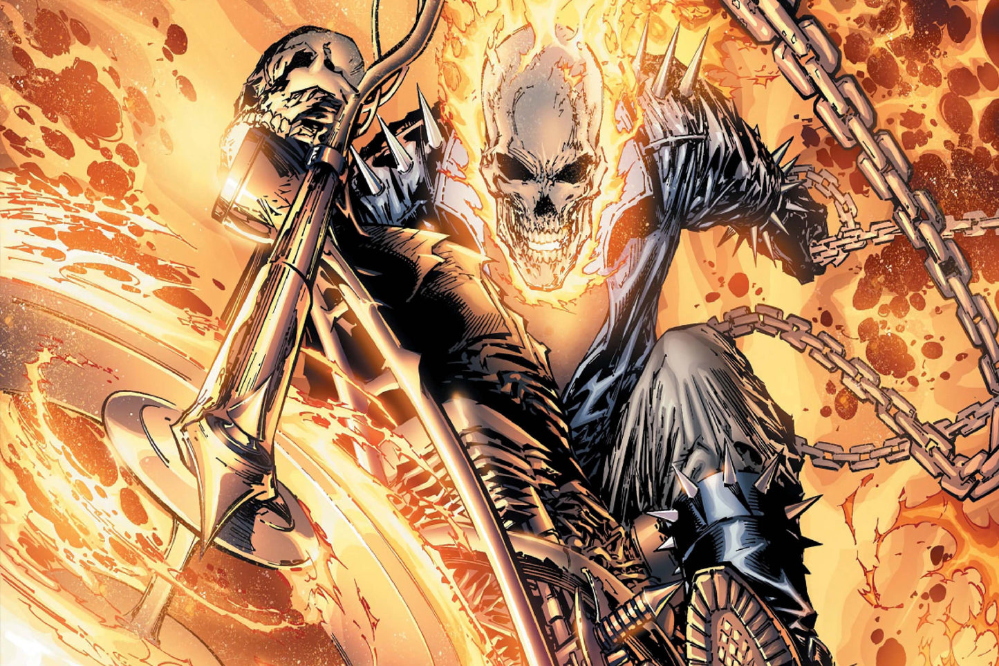 Ghost Rdier Johnny Blaze Marvel Comics Comic Book Poster Print Wall Art