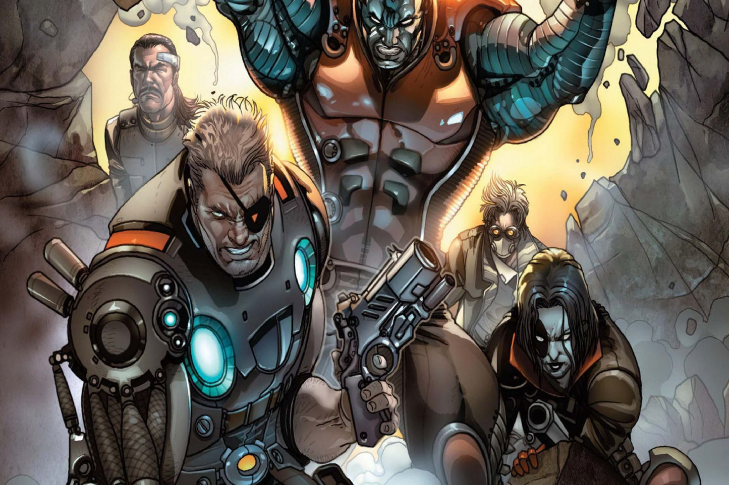 X Force Cable Domino Colossus Marvel Comics Comic Book Poster Print Wall Art